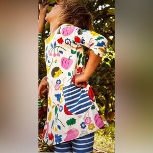 NWT Mini Bumeex Printed Jersey Pocket Tunic Dress 7Y NWT